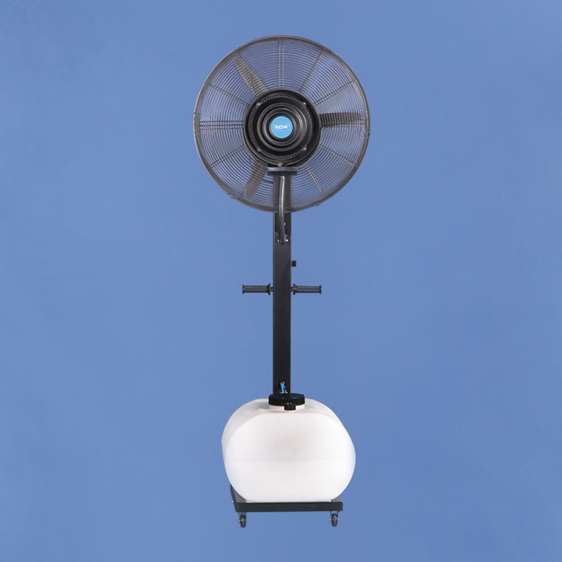 Ventilador de refrigeración exterior con humidificador